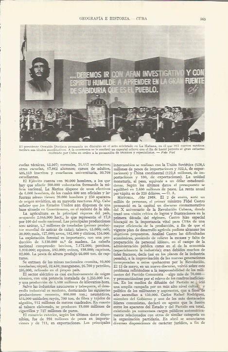 LAMINA ESPASA 36543: El presidente de Cuba, Oswaldo Dorticos
