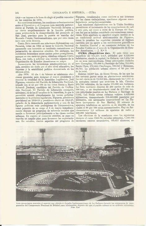 LAMINA ESPASA 36542: Inauguracion del Campeonato Nacional de Beisbol de Cuba