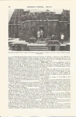 LAMINA ESPASA 36538: Los reyes de Belgica en India