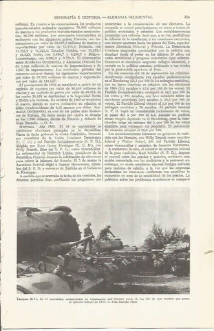 LAMINA ESPASA 36532: Tanques M-47 del ejercito de Alemania Federal
