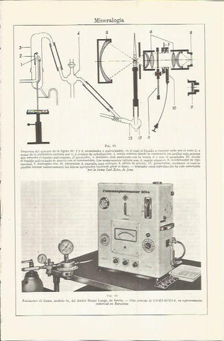 LAMINA ESPASA 36622: Fotometro de llama modelo 6a