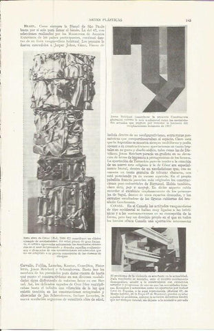 LAMINA ESPASA 36703: Escultura Bob, por Cesar y Construccion abstracta, por Reichert
