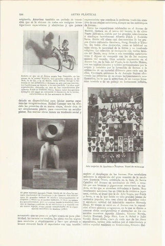 LAMINA ESPASA 36700: Arte popular de America y Africa