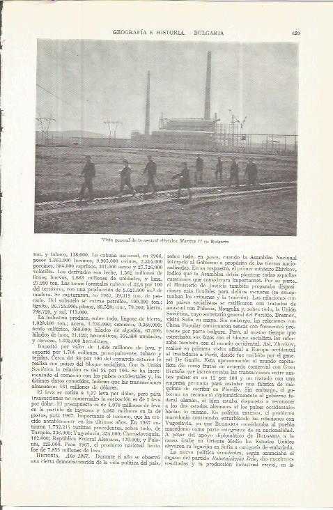 LAMINA ESPASA 36737: Central Electrica Maritsa II en Bulgaria