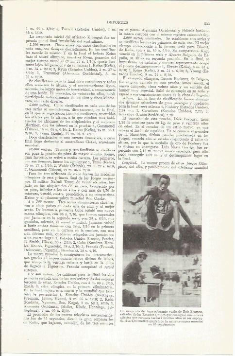 LAMINA ESPASA 36732: Salto de Bob Beamon 