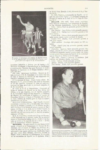 LAMINA ESPASA 36727: Equipo de balonmano del Atletico de Madrid de 1967