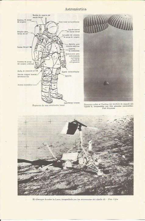 LAMINA ESPASA 36500: Descenso de un modulo del Apollo 9