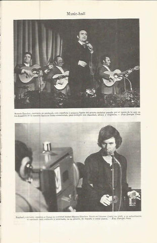 LAMINA ESPASA 36647: Manolo Escobar y Raphael