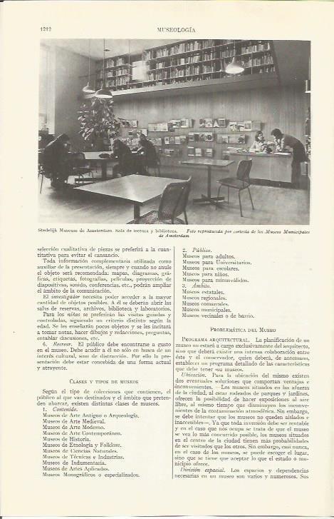 LAMINA ESPASA 36635: Sala de lectura del Stedelijk Museum de Amsterdam