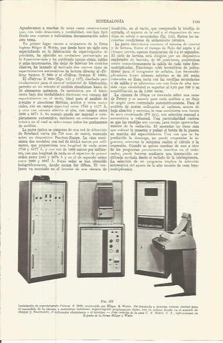 LAMINA ESPASA 36631: Espectometro Polyvac E-1000