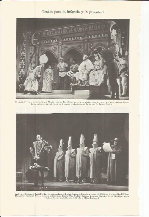 LAMINA ESPASA 36678: Aula de Teatre de la Institucion Mintserrat
