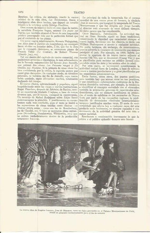 LAMINA ESPASA 36669: Representacion de Jeux de Massacre en Paris