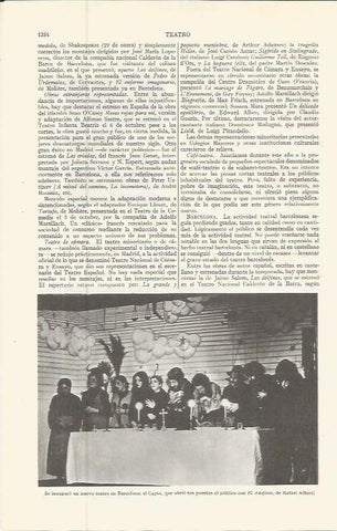 LAMINA ESPASA 36661: Inauguracion del teatro Capsa en Barcelona