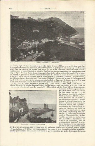 LAMINA ESPASA 36341: Vista de Lynton y Lynmouth, Inglaterra