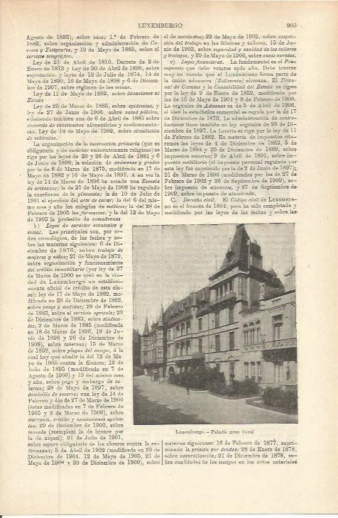 LAMINA ESPASA 36333: Palacio Ducal de Luxemburgo