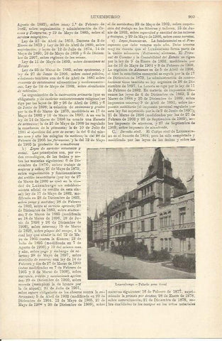 LAMINA ESPASA 36333: Palacio Ducal de Luxemburgo
