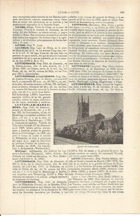 LAMINA ESPASA 36328: Iglesia de Lutterworth, Inglaterra