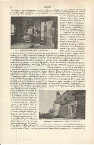 LAMINA ESPASA 36326: Habitacion de Lutero en la Wartburg