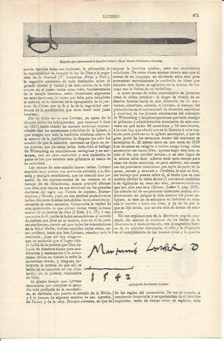 LAMINA ESPASA 36325: Espada de Martin Lutero