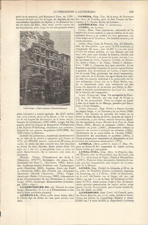 LAMINA ESPASA 36318: Casa antigua en Luneburger, Alemania