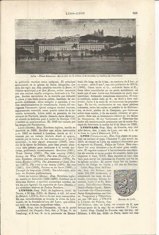 LAMINA ESPASA 36342: Plaza Bellecour en Lyon, Francia