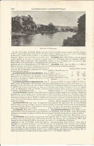 LAMINA ESPASA 36361: Vista de Llanrwst, Inglaterra