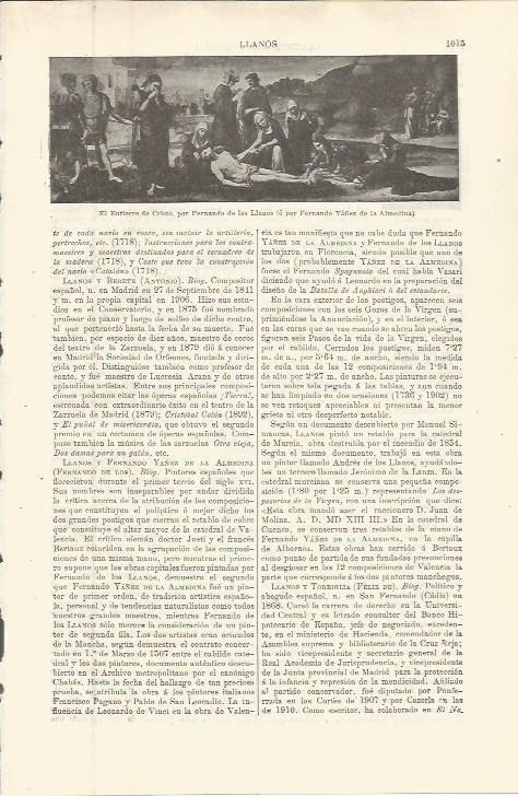 LAMINA ESPASA 36359: El entierro de Cristo, por Fernando de los Llanos