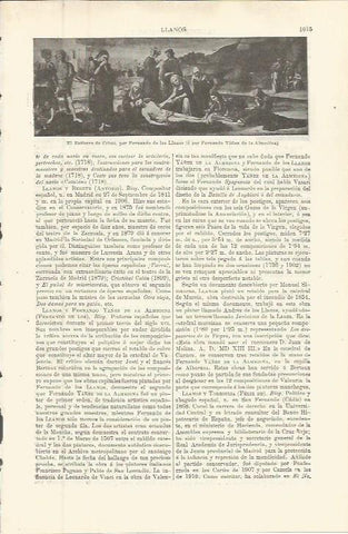 LAMINA ESPASA 36359: El entierro de Cristo, por Fernando de los Llanos