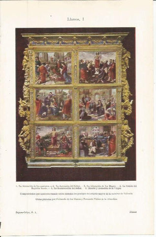 LAMINA ESPASA 36358: Pinturas del retablo mayor de la catedral de Valencia
