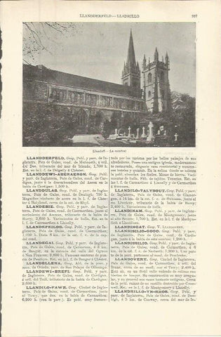 LAMINA ESPASA 36352: Catedral de Llandaff, Inglaterra
