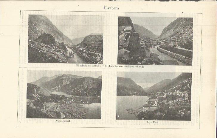 LAMINA ESPASA 36351: Vistas de Llanberis, Inglaterra