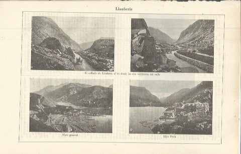 LAMINA ESPASA 36351: Vistas de Llanberis, Inglaterra