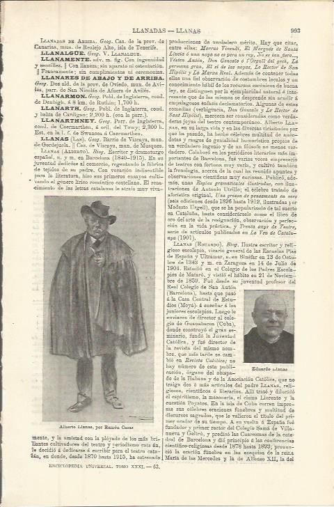 LAMINA ESPASA 36350: Alberto Llanas, por Ramon Casas