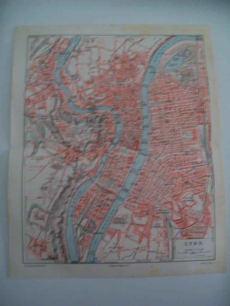 LAMINA ESPASA 36346: Mapa de Lyon