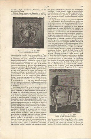 LAMINA ESPASA 36277: Muebles de estilo Luis XIV