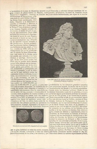 LAMINA ESPASA 36276: Busto de marmol de Luis XIV de Francia