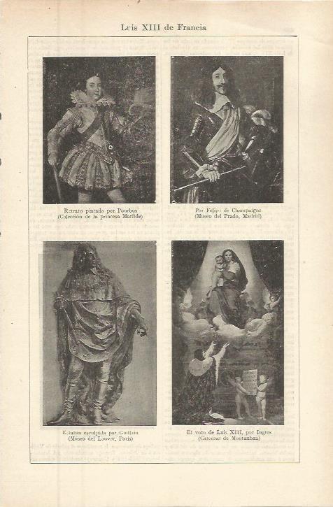 LAMINA ESPASA 36272: Retratos de Luis XIII de Francia
