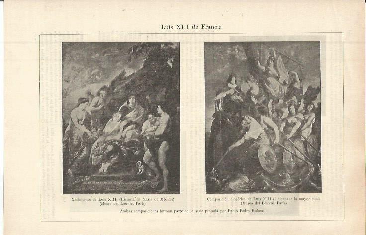 LAMINA ESPASA 36271: Luis XIII de Francia, por Rubens