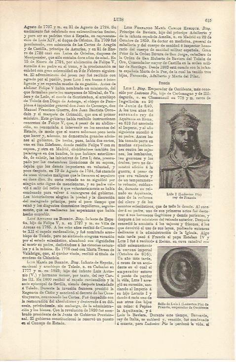 LAMINA ESPASA 36265: Luis I de Francia