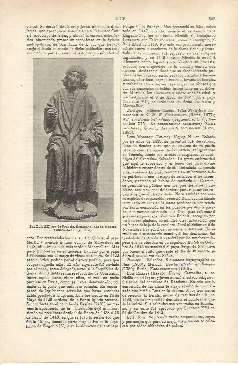 LAMINA ESPASA 36260: Estatua de San Luis IX de Francia