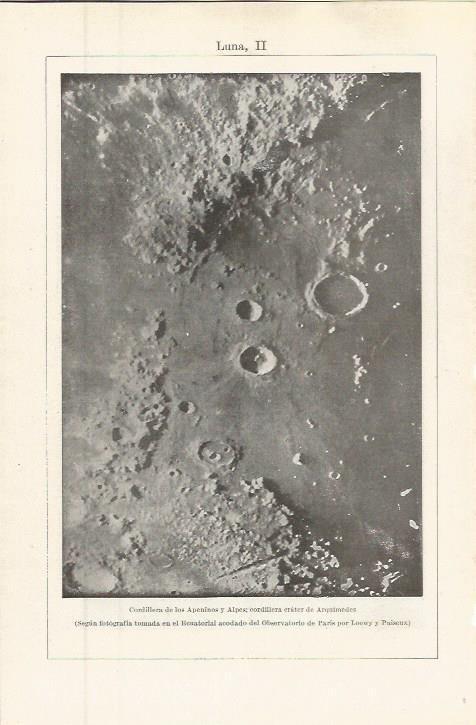 LAMINA ESPASA 36309: Cordillera de los Apeninos y Andes en la luna