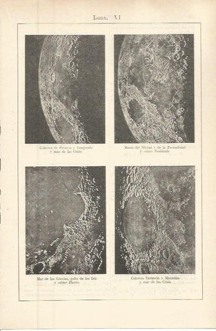 LAMINA ESPASA 36307: Mares y crateres de la luna
