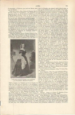 LAMINA ESPASA 36292: Luisa Maria Teresa de Orleans, reina de Belgica