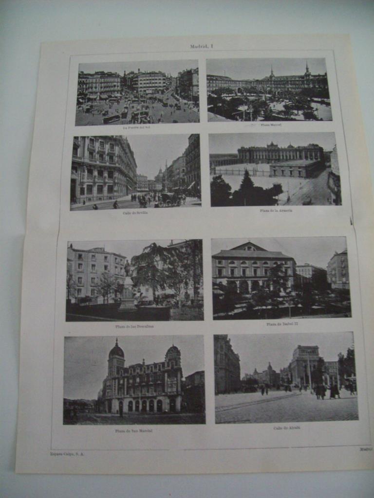 LAMINA ESPASA 36452: Edificios y lugares de Madrid