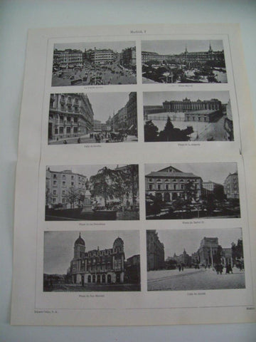 LAMINA ESPASA 36452: Edificios y lugares de Madrid