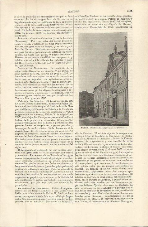 LAMINA ESPASA 36442: Iglesia de las Descalzas, Madrid