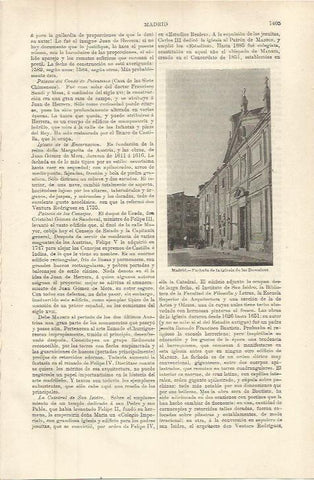 LAMINA ESPASA 36442: Iglesia de las Descalzas, Madrid
