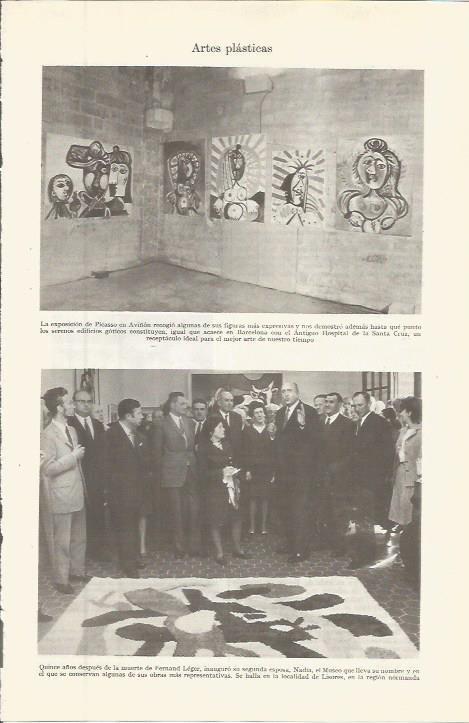 LAMINA ESPASA 36493: Exposicion de Picasso en Aviñon, Francia