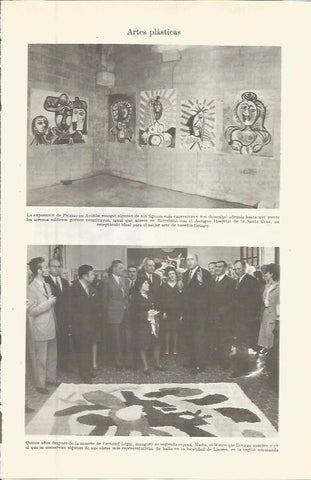 LAMINA ESPASA 36493: Exposicion de Picasso en Aviñon, Francia