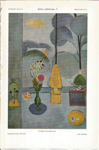 LAMINA ESPASA 36487: La ventana azul, por H. Matisse